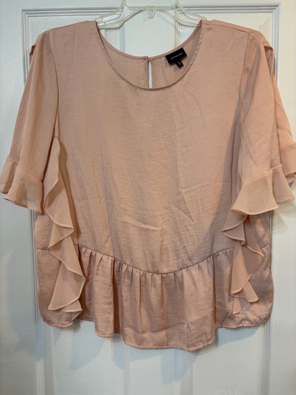 Who What Wear Peplum Blouse